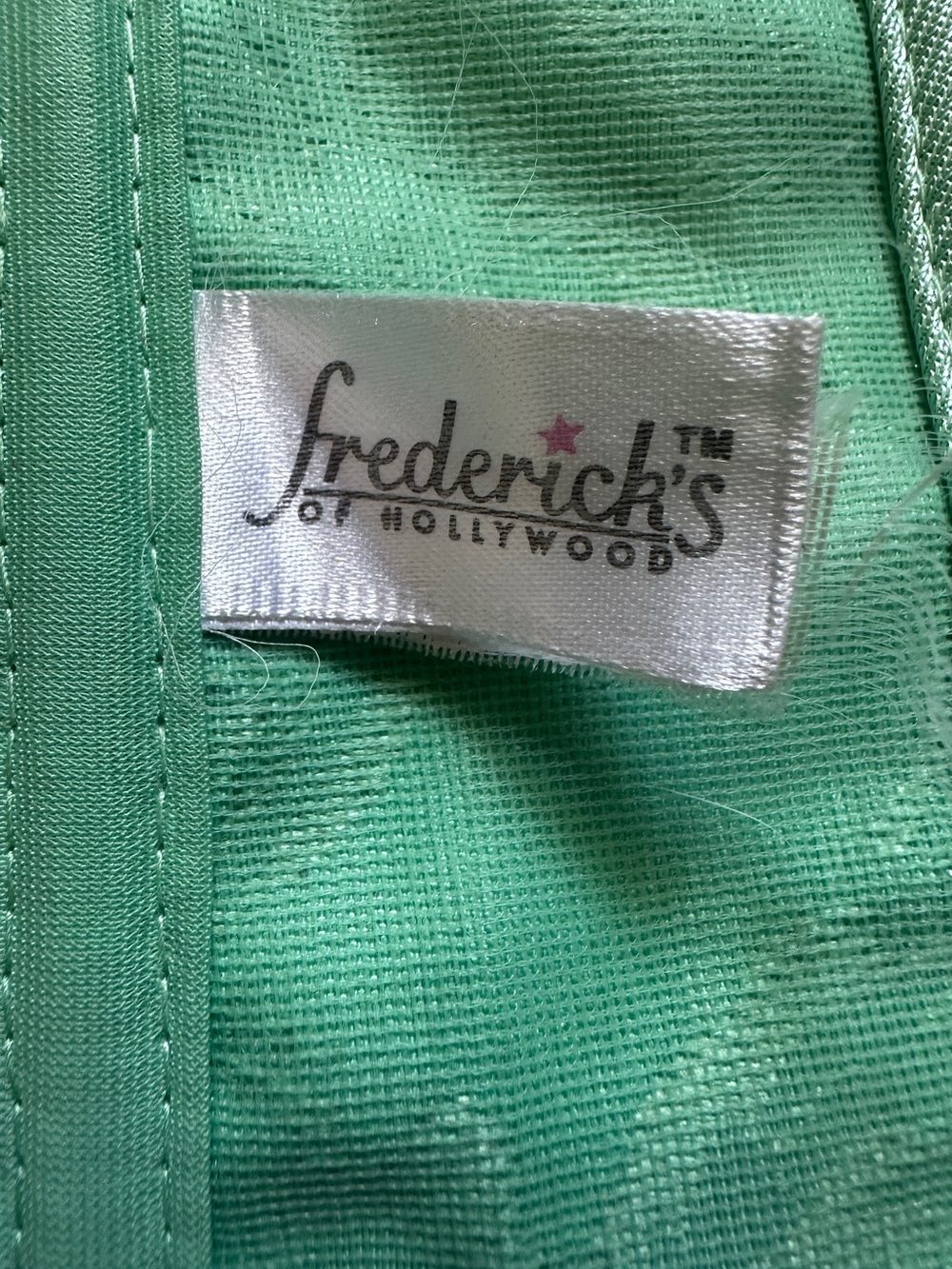 Y2K Frederick's of Hollywood Mint Green Lace-Trim Bustier Corset - Picture 4 of 5